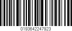 Código de barras (EAN, GTIN, SKU, ISBN): '0193642247923'