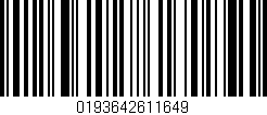 Código de barras (EAN, GTIN, SKU, ISBN): '0193642611649'