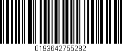 Código de barras (EAN, GTIN, SKU, ISBN): '0193642755282'