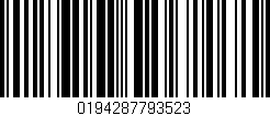 Código de barras (EAN, GTIN, SKU, ISBN): '0194287793523'