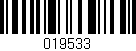 Código de barras (EAN, GTIN, SKU, ISBN): '019533'