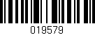 Código de barras (EAN, GTIN, SKU, ISBN): '019579'