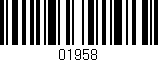 Código de barras (EAN, GTIN, SKU, ISBN): '01958'