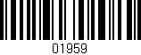 Código de barras (EAN, GTIN, SKU, ISBN): '01959'