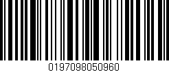 Código de barras (EAN, GTIN, SKU, ISBN): '0197098050960'