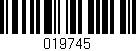 Código de barras (EAN, GTIN, SKU, ISBN): '019745'