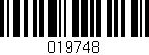 Código de barras (EAN, GTIN, SKU, ISBN): '019748'