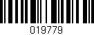 Código de barras (EAN, GTIN, SKU, ISBN): '019779'