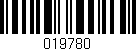 Código de barras (EAN, GTIN, SKU, ISBN): '019780'