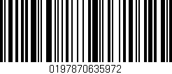 Código de barras (EAN, GTIN, SKU, ISBN): '0197870635972'