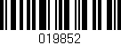 Código de barras (EAN, GTIN, SKU, ISBN): '019852'