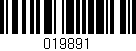 Código de barras (EAN, GTIN, SKU, ISBN): '019891'