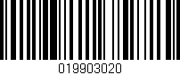 Código de barras (EAN, GTIN, SKU, ISBN): '019903020'