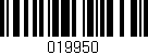 Código de barras (EAN, GTIN, SKU, ISBN): '019950'