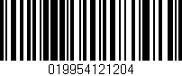 Código de barras (EAN, GTIN, SKU, ISBN): '019954121204'