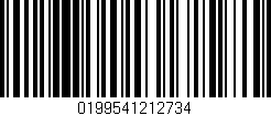 Código de barras (EAN, GTIN, SKU, ISBN): '0199541212734'
