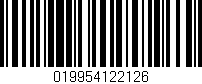 Código de barras (EAN, GTIN, SKU, ISBN): '019954122126'