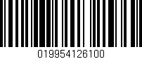 Código de barras (EAN, GTIN, SKU, ISBN): '019954126100'