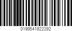 Código de barras (EAN, GTIN, SKU, ISBN): '0199541822292'