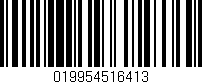 Código de barras (EAN, GTIN, SKU, ISBN): '019954516413'