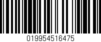 Código de barras (EAN, GTIN, SKU, ISBN): '019954516475'