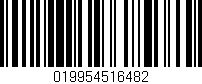 Código de barras (EAN, GTIN, SKU, ISBN): '019954516482'