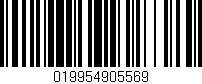 Código de barras (EAN, GTIN, SKU, ISBN): '019954905569'
