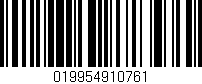 Código de barras (EAN, GTIN, SKU, ISBN): '019954910761'