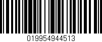 Código de barras (EAN, GTIN, SKU, ISBN): '019954944513'