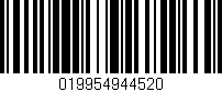 Código de barras (EAN, GTIN, SKU, ISBN): '019954944520'