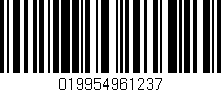 Código de barras (EAN, GTIN, SKU, ISBN): '019954961237'