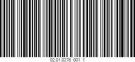Código de barras (EAN, GTIN, SKU, ISBN): '02.01.0276_001_1'