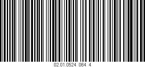 Código de barras (EAN, GTIN, SKU, ISBN): '02.01.0524_064_4'