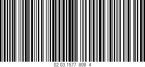 Código de barras (EAN, GTIN, SKU, ISBN): '02.03.1577_808_4'