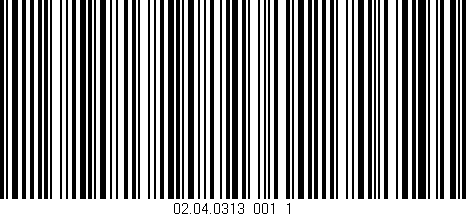 Código de barras (EAN, GTIN, SKU, ISBN): '02.04.0313_001_1'