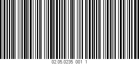 Código de barras (EAN, GTIN, SKU, ISBN): '02.05.0235_001_1'