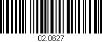 Código de barras (EAN, GTIN, SKU, ISBN): '02.0627'