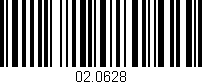 Código de barras (EAN, GTIN, SKU, ISBN): '02.0628'