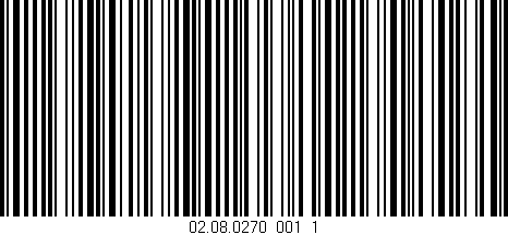 Código de barras (EAN, GTIN, SKU, ISBN): '02.08.0270_001_1'
