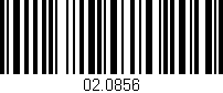Código de barras (EAN, GTIN, SKU, ISBN): '02.0856'