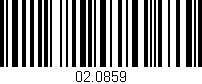 Código de barras (EAN, GTIN, SKU, ISBN): '02.0859'