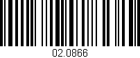 Código de barras (EAN, GTIN, SKU, ISBN): '02.0866'