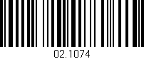 Código de barras (EAN, GTIN, SKU, ISBN): '02.1074'