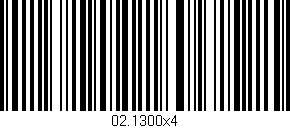 Código de barras (EAN, GTIN, SKU, ISBN): '02.1300x4'