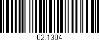 Código de barras (EAN, GTIN, SKU, ISBN): '02.1304'