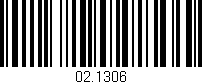 Código de barras (EAN, GTIN, SKU, ISBN): '02.1306'