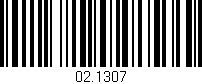 Código de barras (EAN, GTIN, SKU, ISBN): '02.1307'