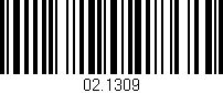 Código de barras (EAN, GTIN, SKU, ISBN): '02.1309'