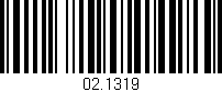 Código de barras (EAN, GTIN, SKU, ISBN): '02.1319'