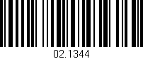 Código de barras (EAN, GTIN, SKU, ISBN): '02.1344'